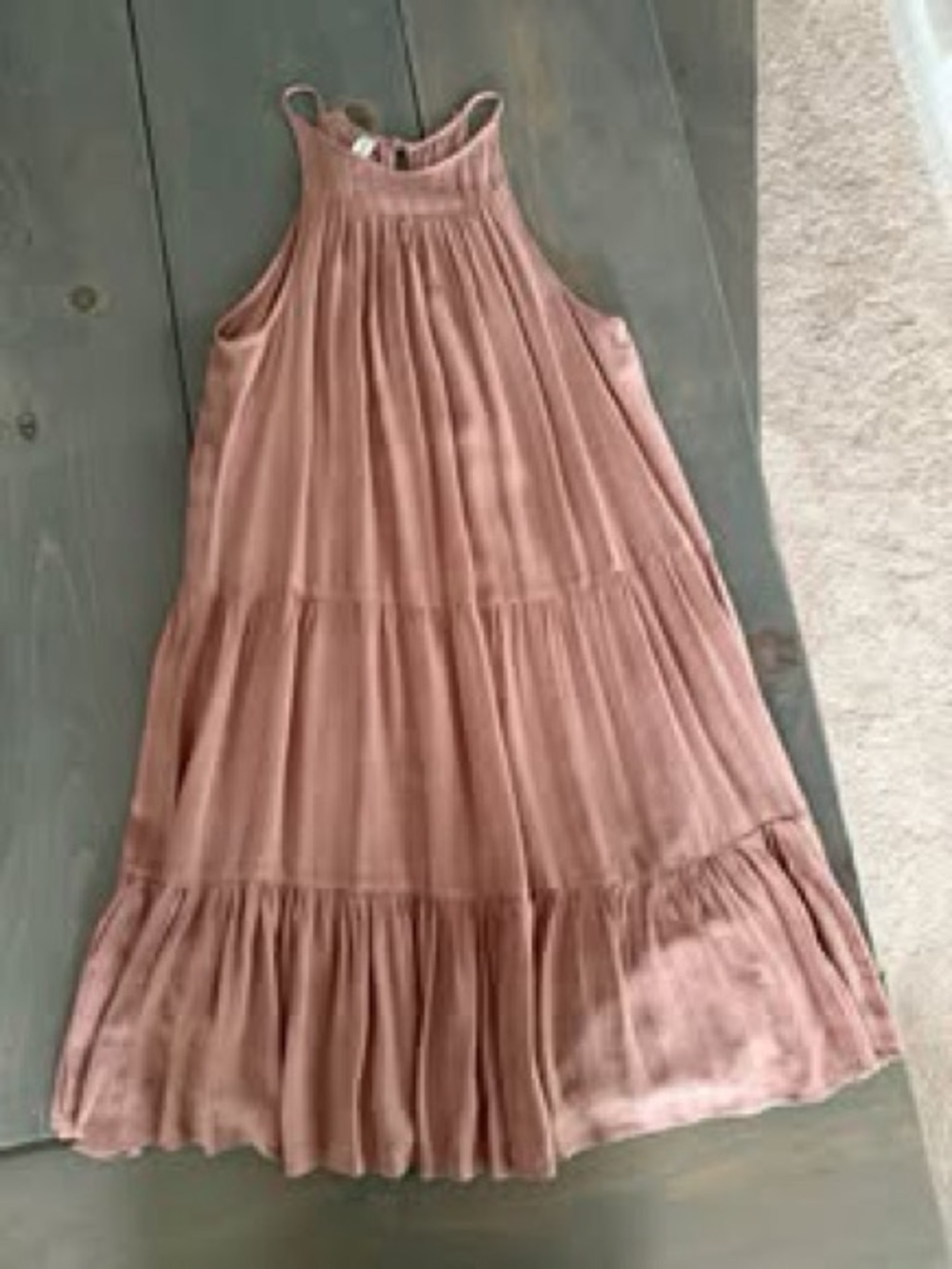 Gentle Fawn Sleeveless Tiered Mini Dress - Dusty Rose